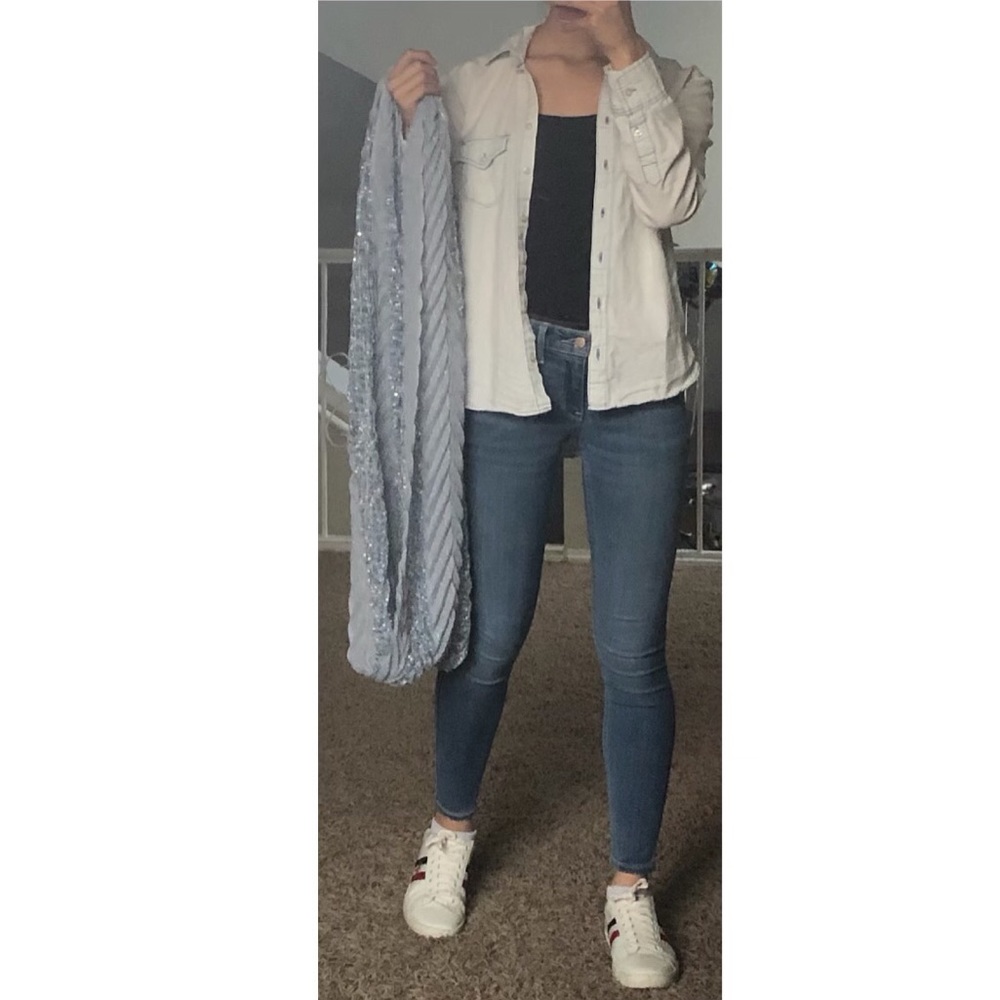 Blue Infinity Scarf - Picture 2 of 4
